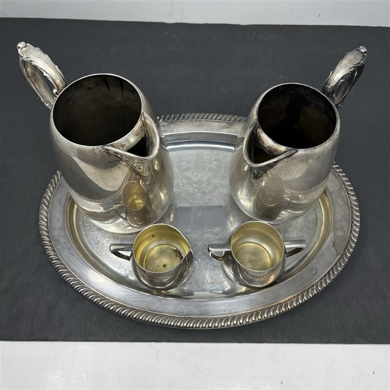 Four Piece Antique Silver Plated Tea Set
