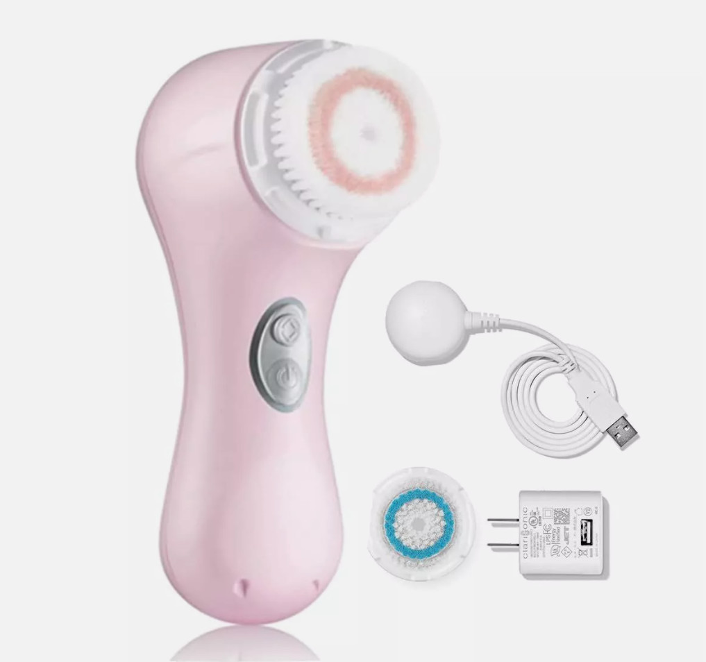 2 Speeds White Clarisonic Mia 2 Sonic Facial Skin Cleansing Brush System NEW