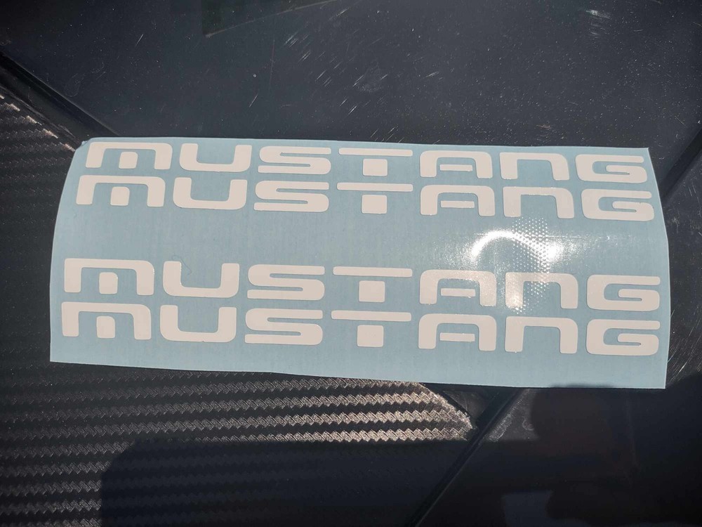 79-93 fox mustang quarter window sticker decals 4 pack !