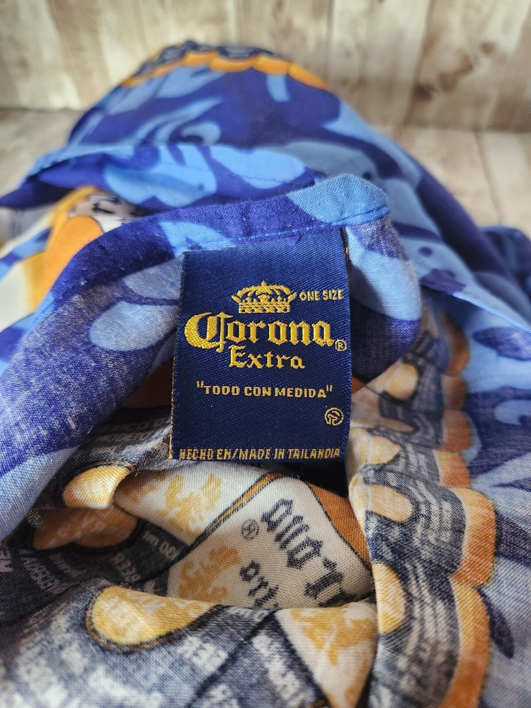 Corona Beer Bottle Pattern Scarf 100% Rayon 19inx57in