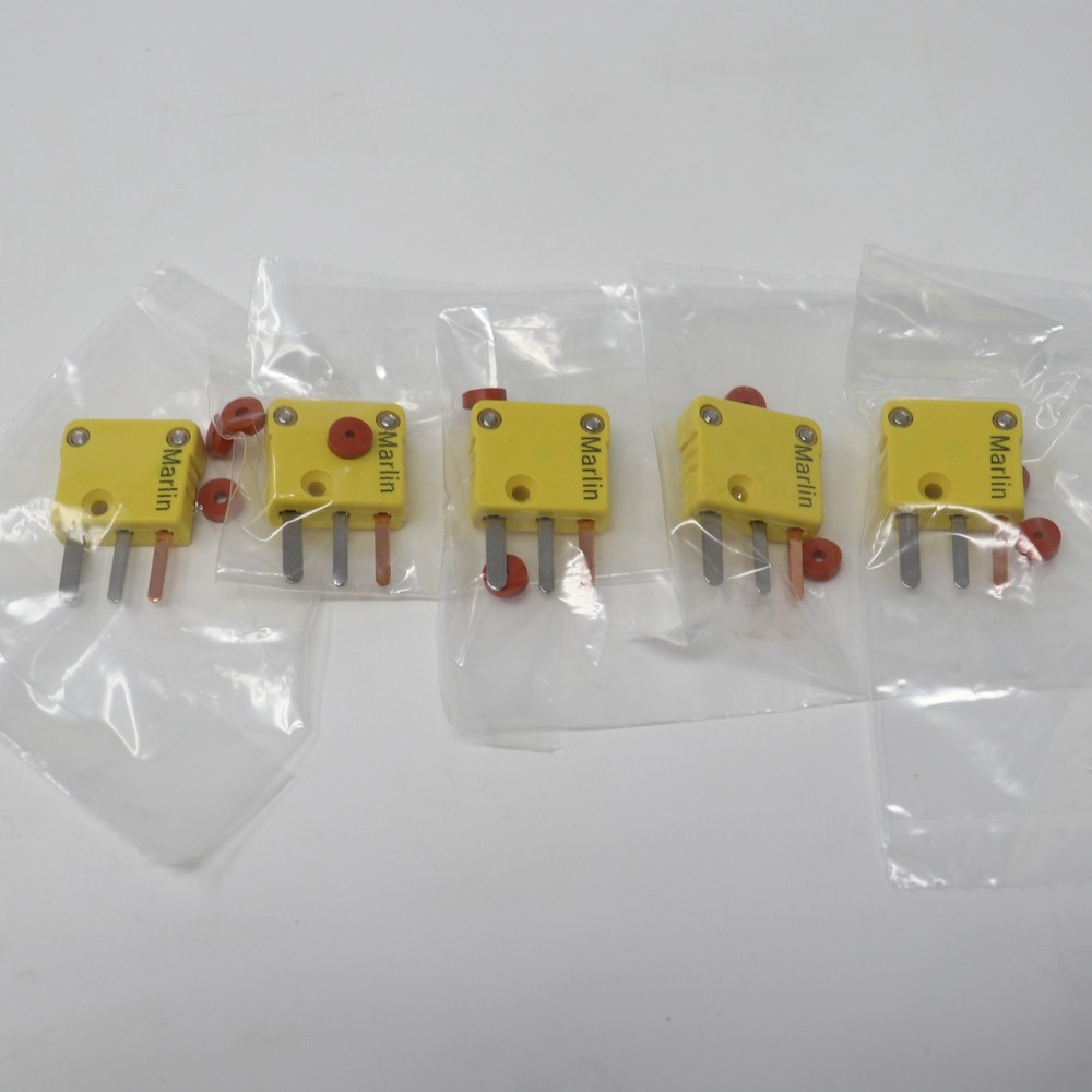 5-Pack Marlin 3 Pole Mini Plug Type K 1261-K