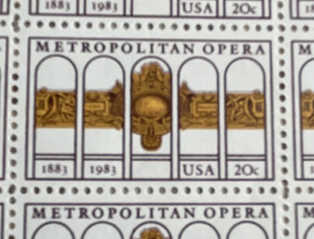 Metropolitan Opera 1983 20 Cent US Stamp Sheet Scott 2054-Mint Never Hinged