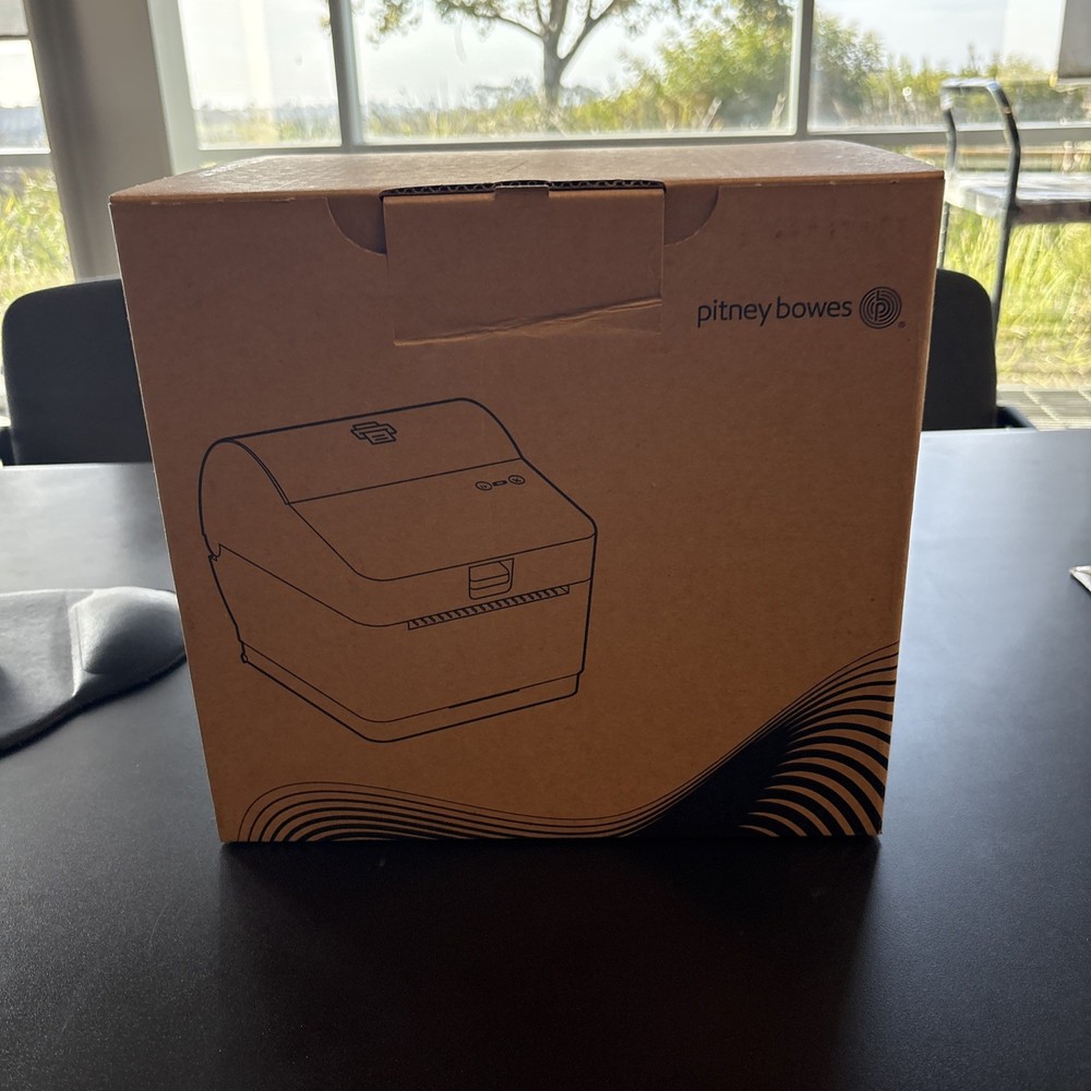 Open Box Pitney Bowes 1E47 Thermal Label Printer PB-SP100 Shipping Label Maker