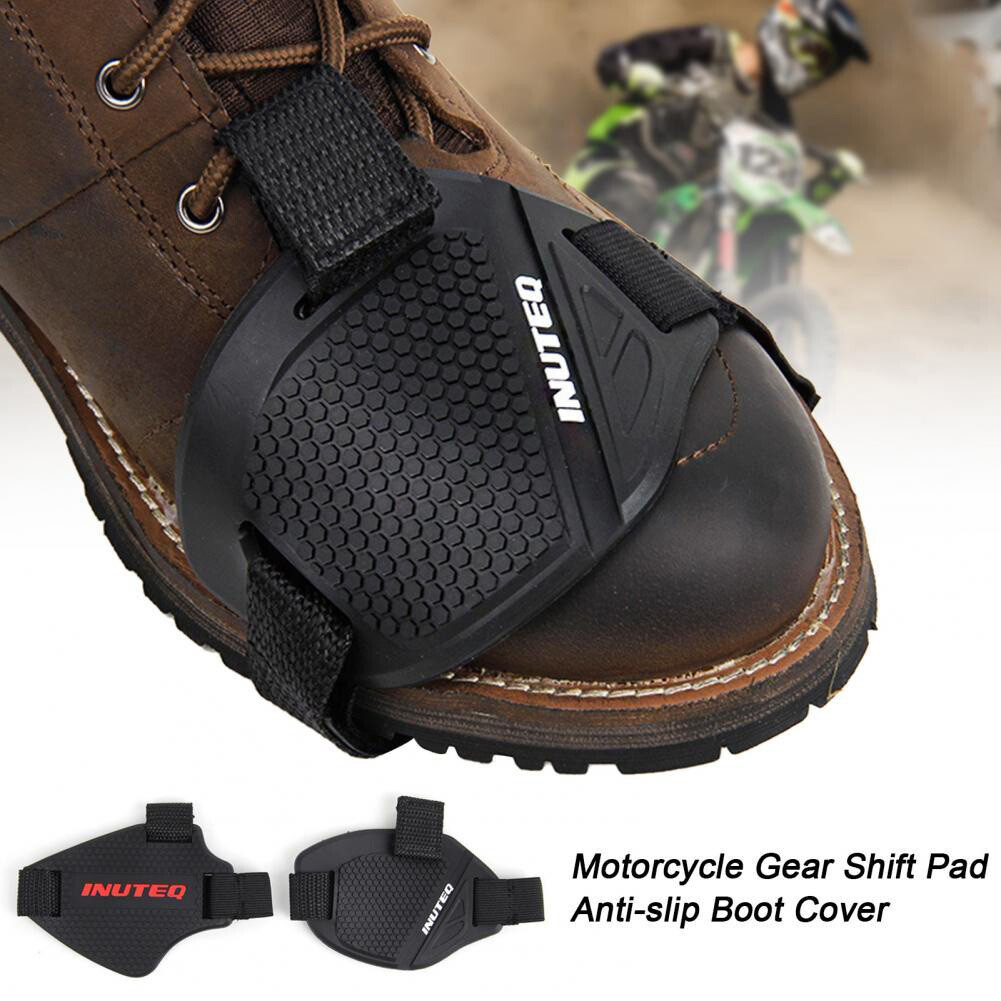 2x Motorcycle Shoe Boot Protector Shift Guard Cover Protective Gear Shifter Pads