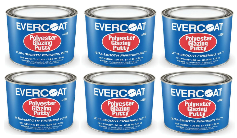 EVERCOAT400 Polyester Glazing Putty, (6 Pack)