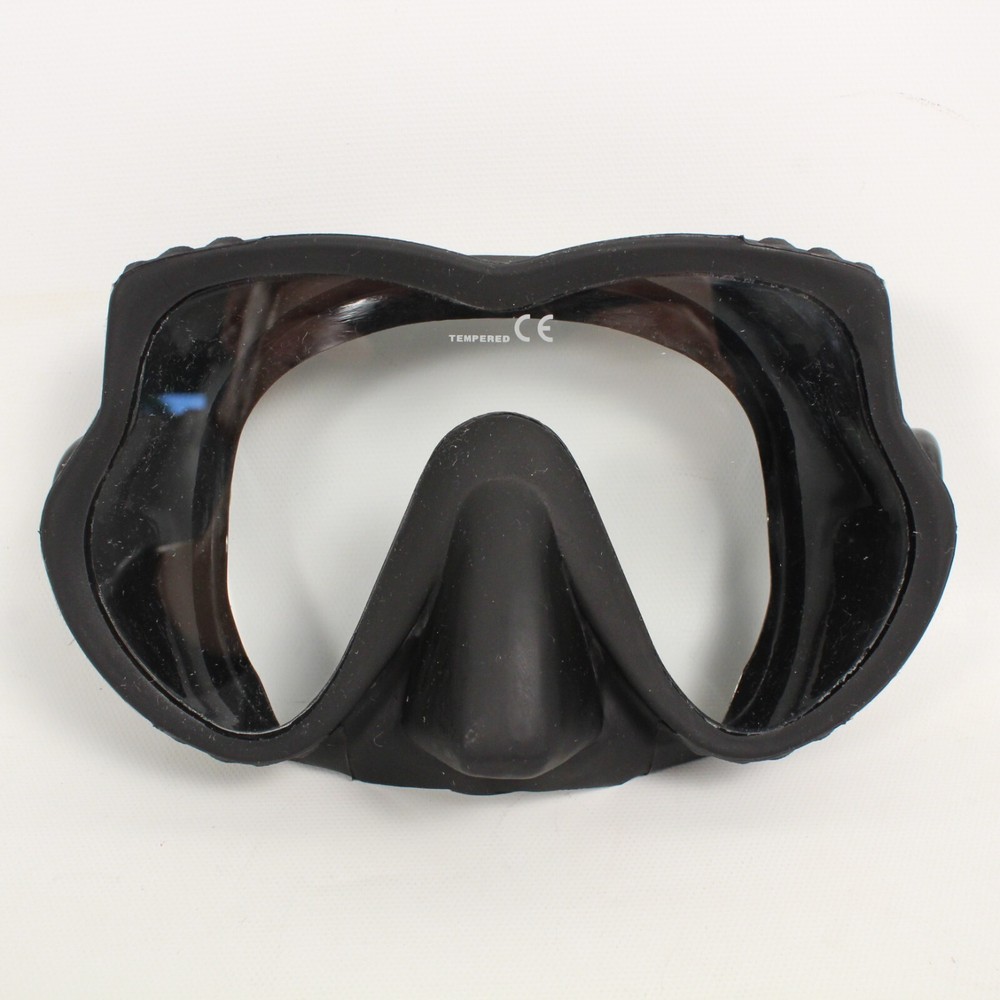 TILOS M150 BLACK EXCEL SCUBA DIVE SNORKEL MASK. QUICK RELEASE STRAP, CASE