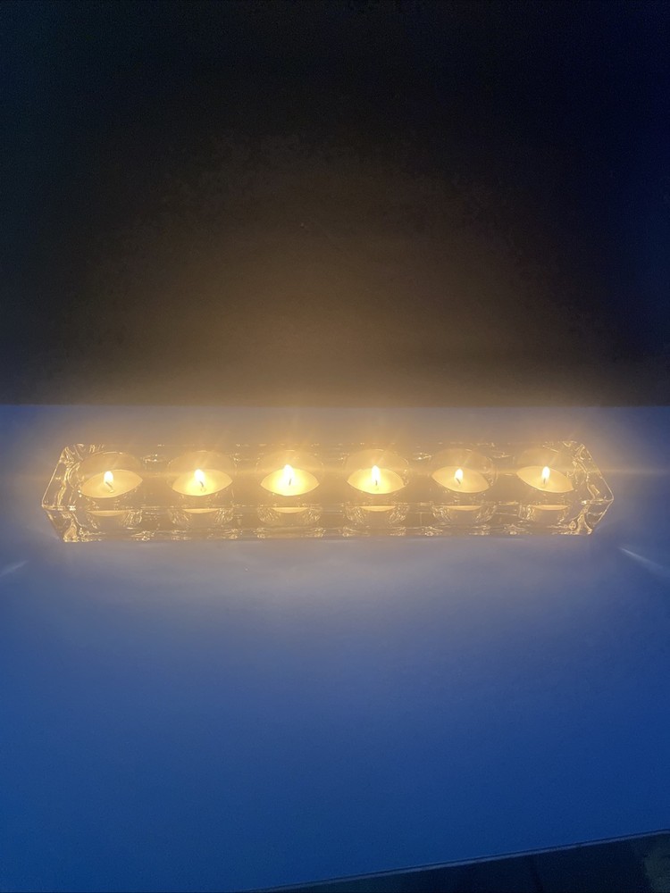 Crystal Glass Rectangular Tealight Bar( T-31)( T-35?)