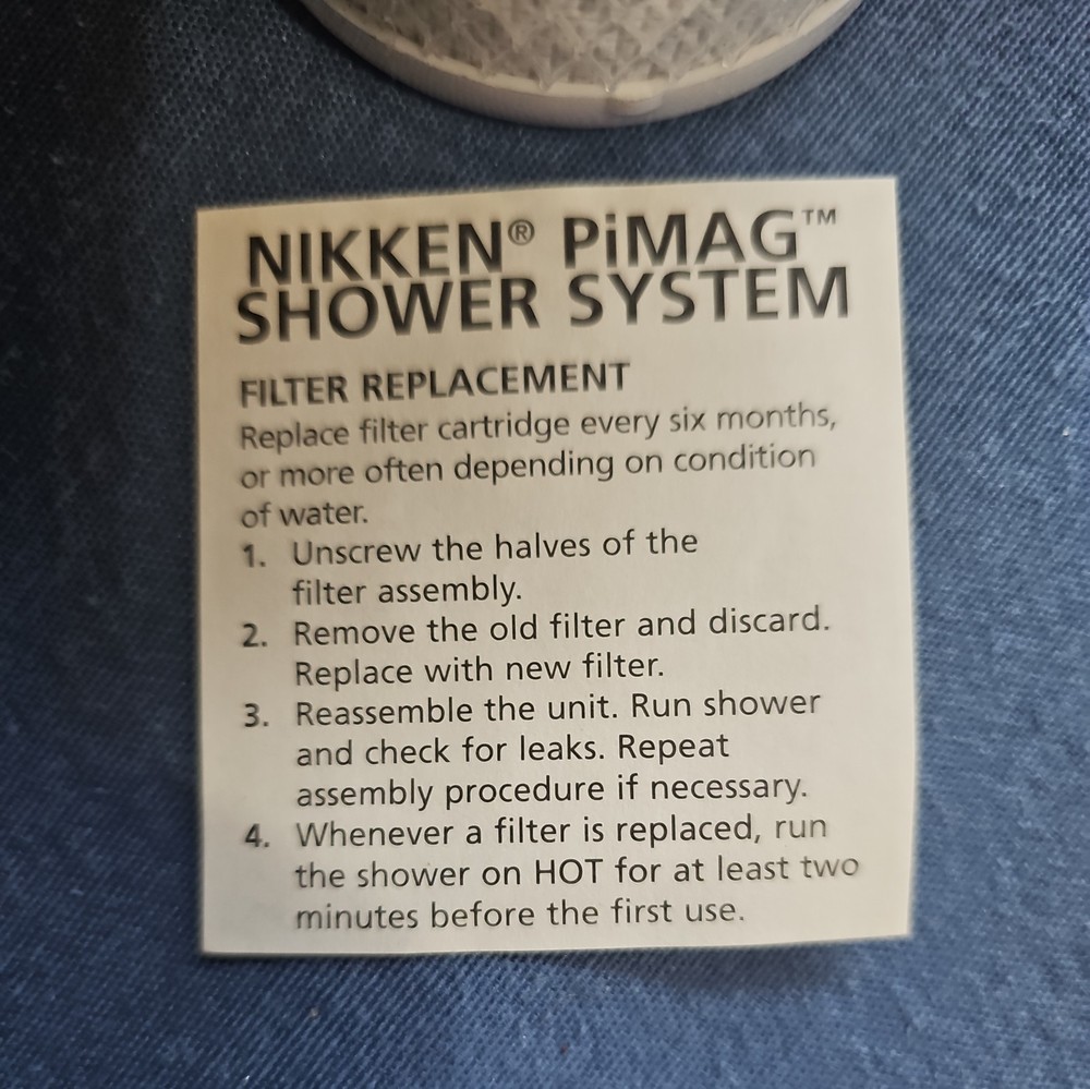 RARE 1340 Nikken PiMag Shower System Replacement Filter