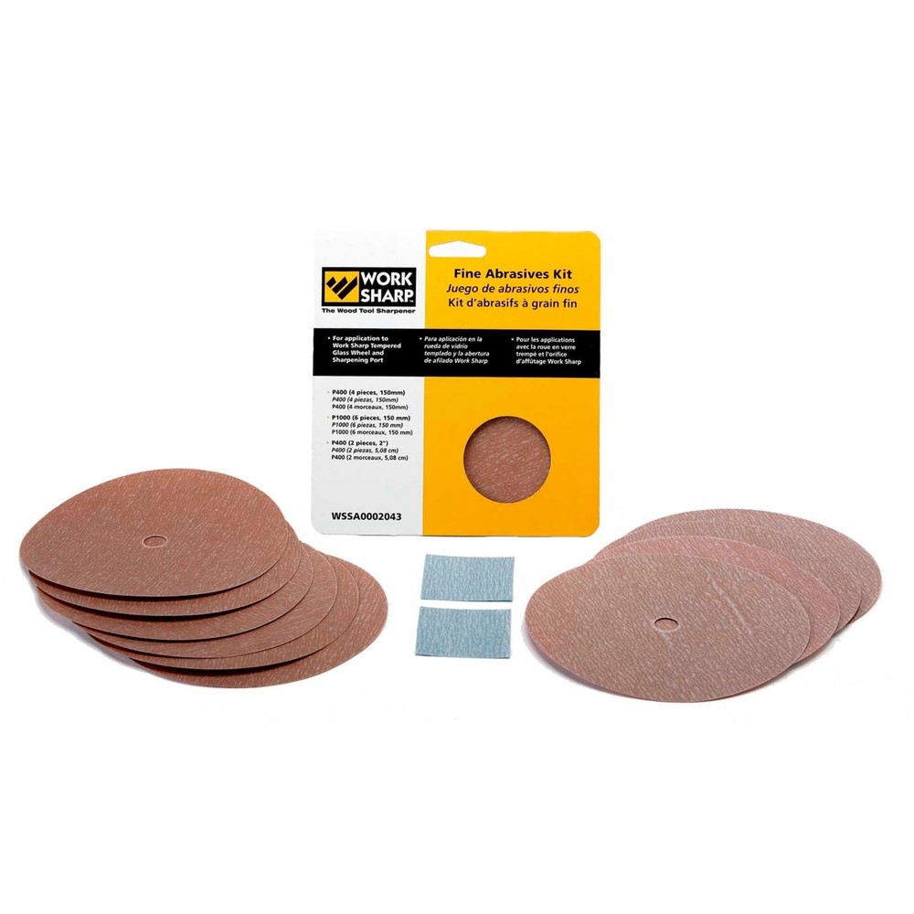Fine Abrasive Kit for Work Sharp WS3000 Wood Tool Sharpener One Size, Brown