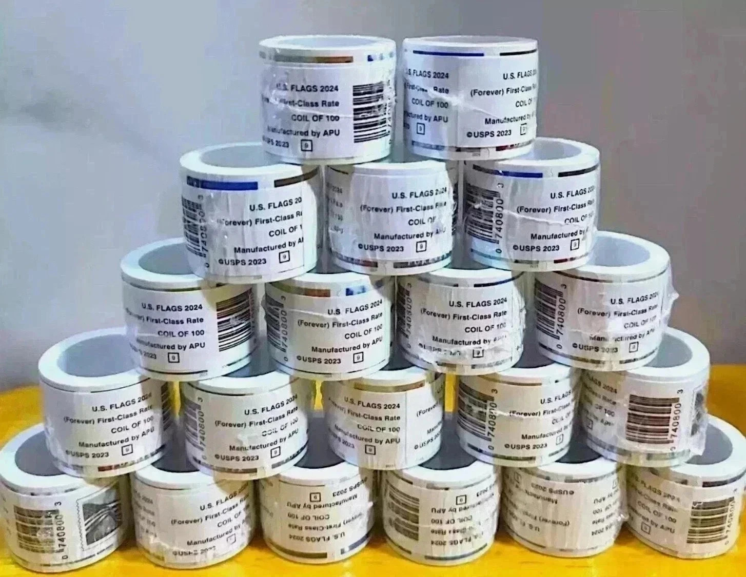 20 ROLLS Of 100 USPS Postage-2000 PCS-Special Sale Collection New (2024)