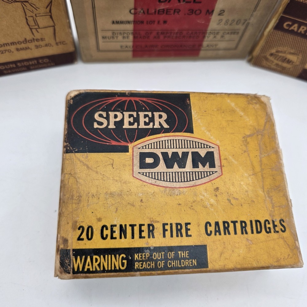 Vintage Empty Ammo Boxes For Display