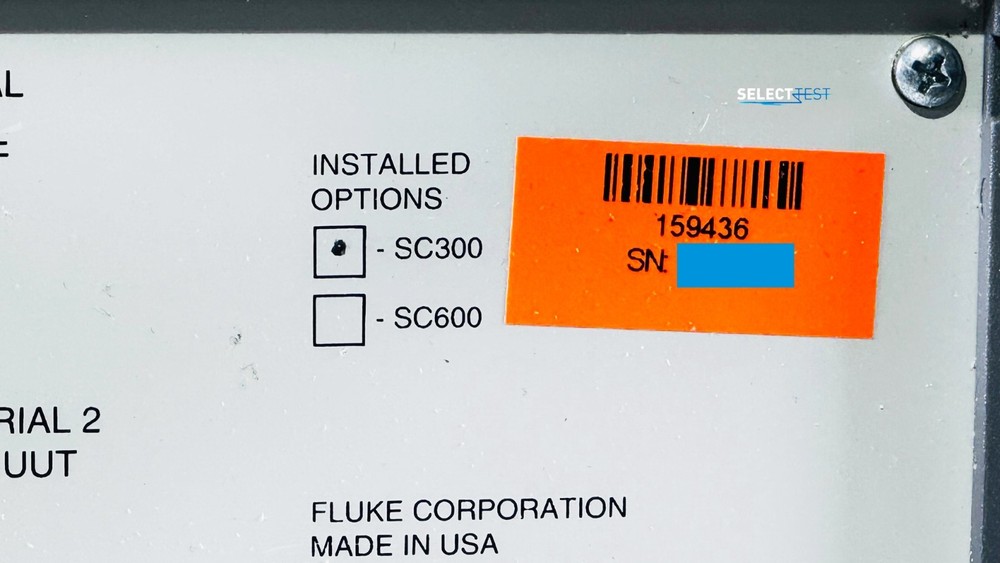 FLUKE 5500A / SC300 MULTIPRODUCT CALIBRATOR W/SCOPE OPTION **LOOK** (REF.: 003R)