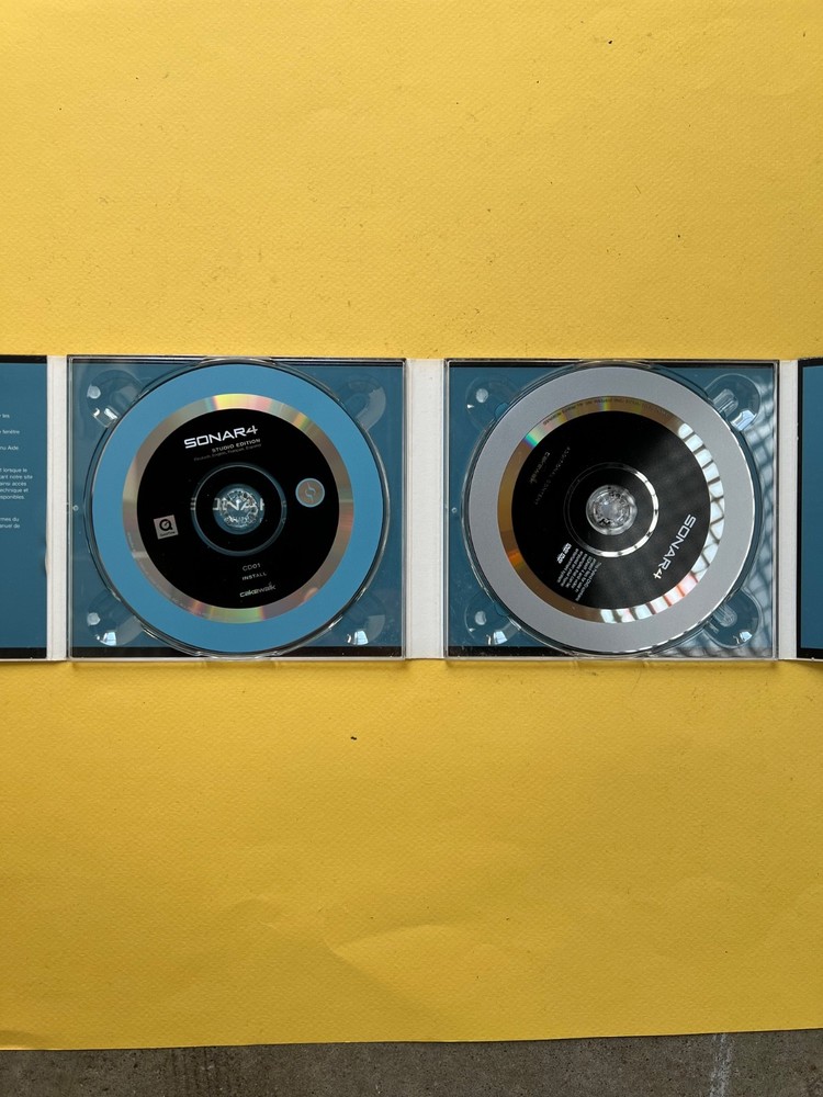 Cakewalk SONAR 4 Studio Edition DAW Software CD Set w/ Case Windows + Serial