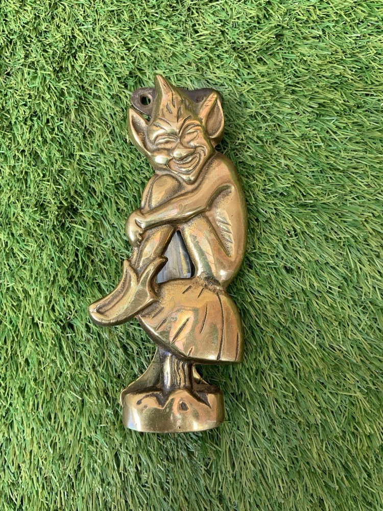 Vintage Brass Pixie Door Knocker B559