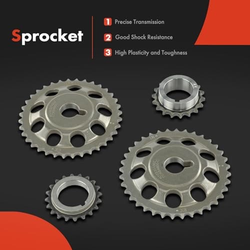 11PCS Engine Timing Chain Kit W/Sprocket & Tensioner & Guide Compatible with