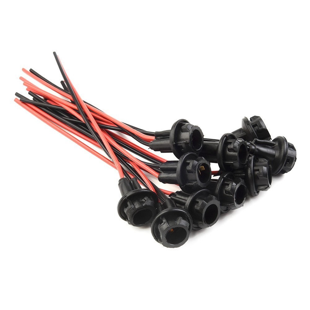 Car Socket Extension Base 10pcs Replaces OEM Socket Suitable for Bulbs