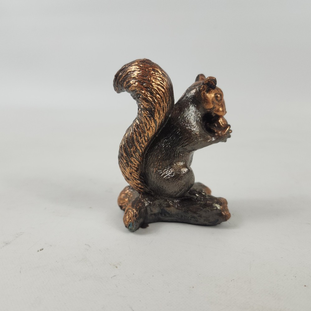 H. Van Wolfe Bronze Squirrel Sculpture