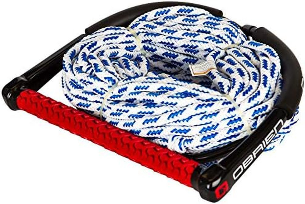 4 Section Poly E Wake Surf Rope Combo, Black