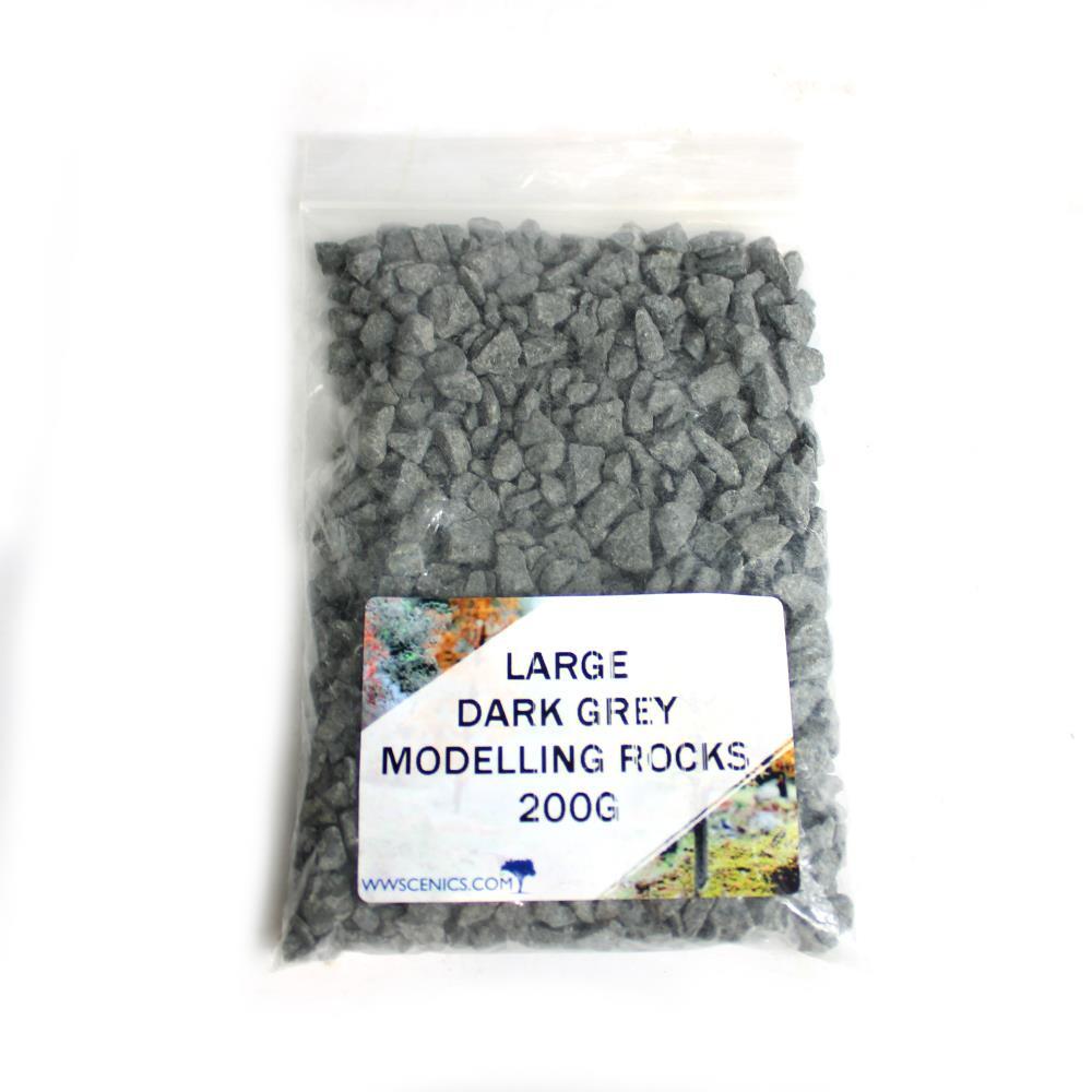 Large Dark Grey Modelling Rocks 2-5mm | Wargame Scenery & Basing Material