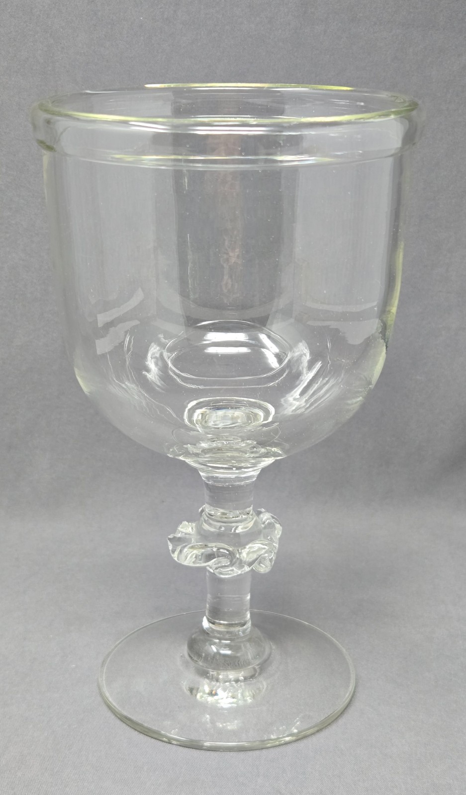 Rolled Lip Pittsburg / Midwest Oversized Goblet 1820's