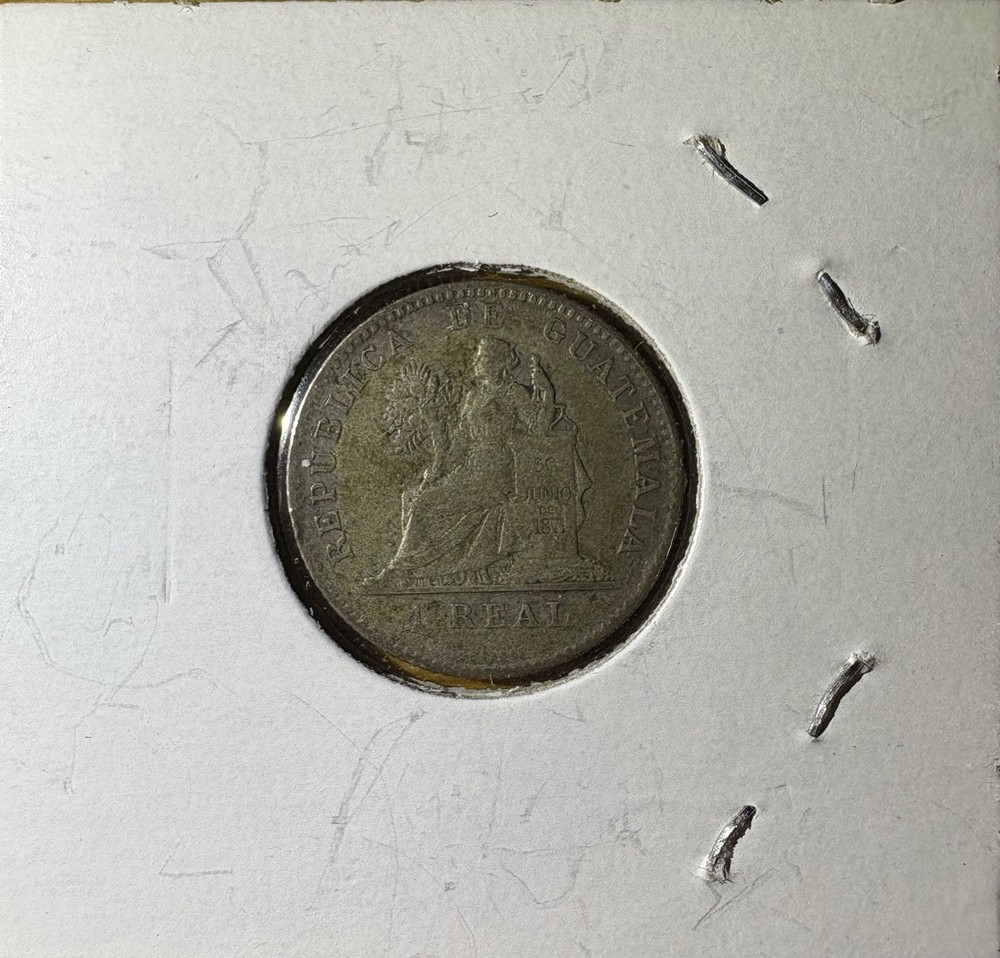 1899 Guatemala 1 Real Silver Coin