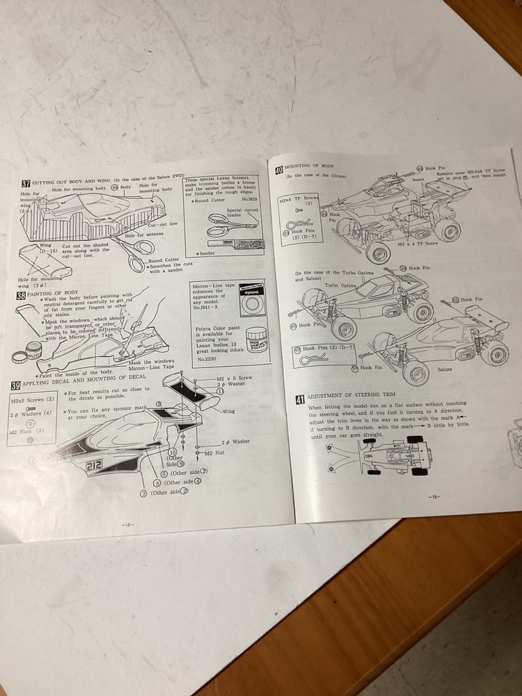 VINTAGE KYOSHO BAJA BUG MANUAL