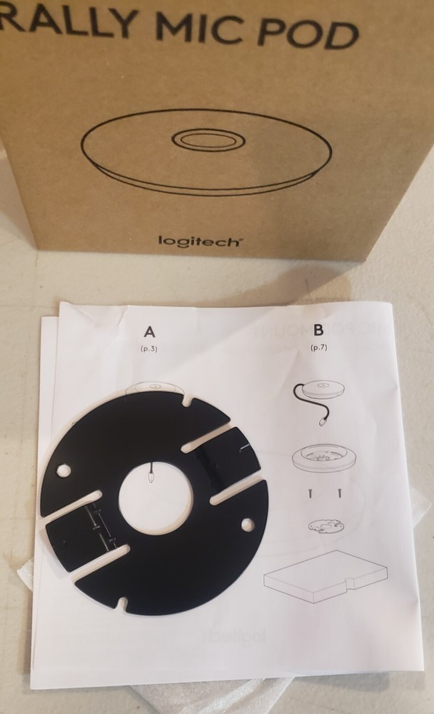 Logitech Rally Mic Pod Mount Bracket