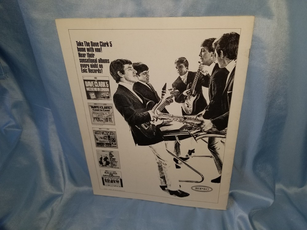 The Dave Clark Five Original US Concert Book Program 1965