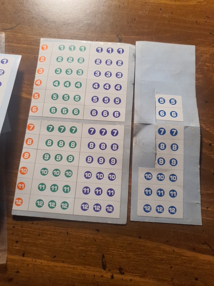 Bohning Multi Color, Wrap-Around Arrow Numbering Decals