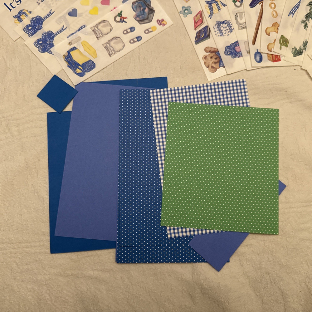 Creative memories "its a boy" snap pack Complete Kit w/ extra stickers