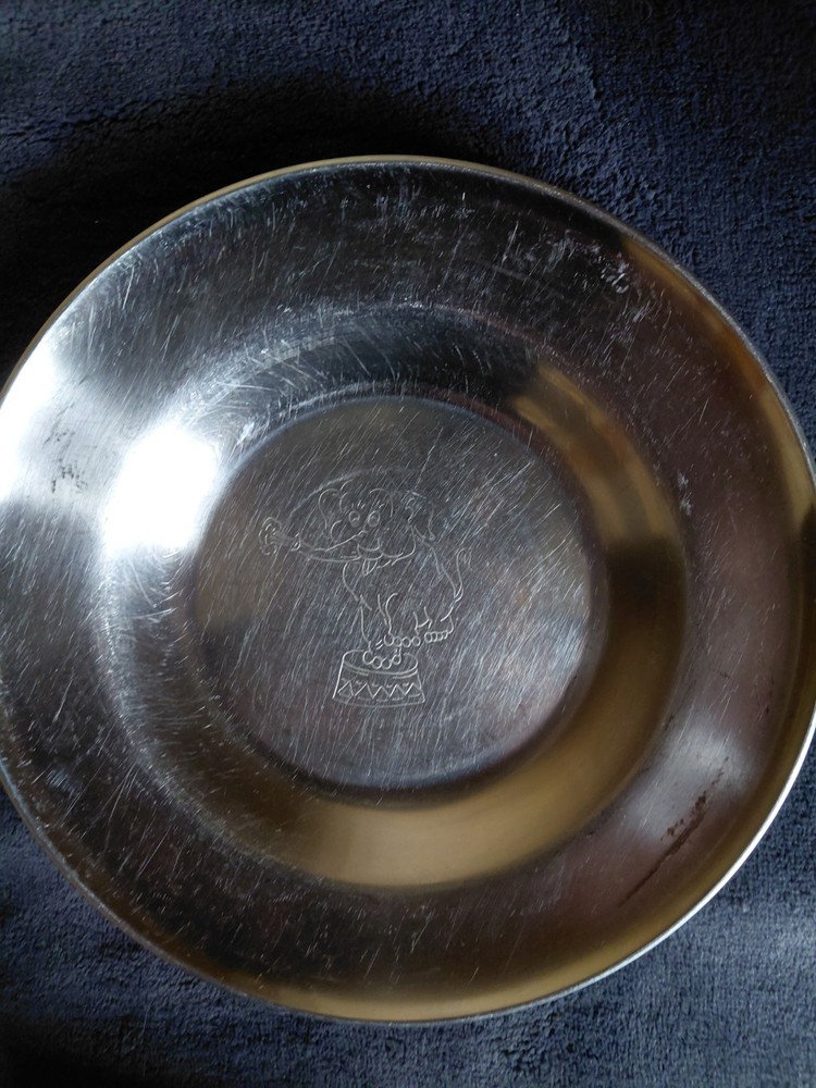 Silver Plate Etched