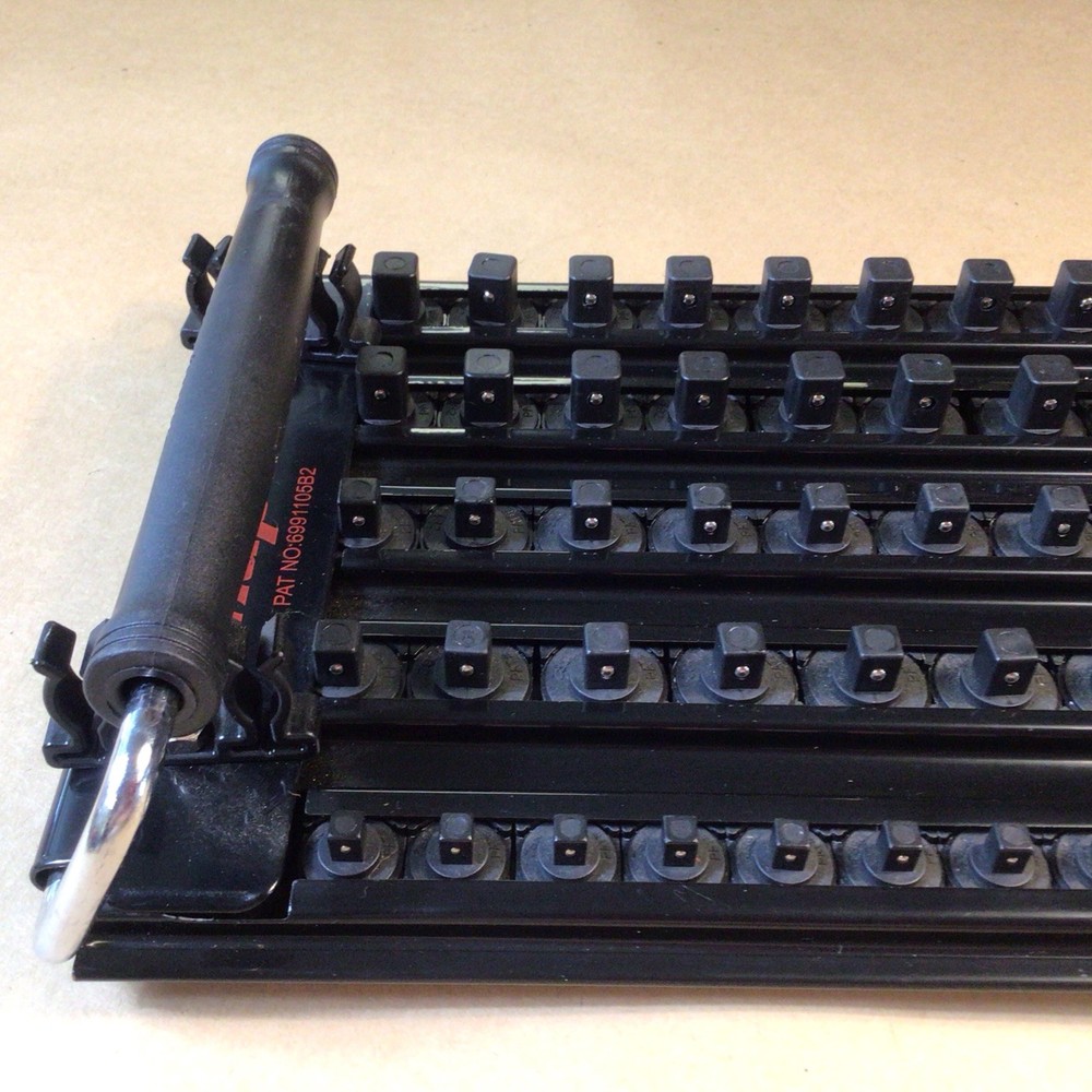 Snap On 20" 5 Row Socket Tray Organizer Black Multi Drive Lock-A-Socket KASKT5BK