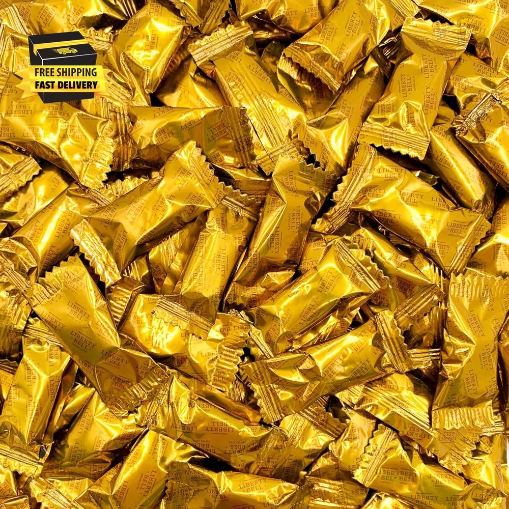 Coffee Latte-flavored Hard Candy | 1 Pound Bag - Approx. 125 Count | Caffeinated