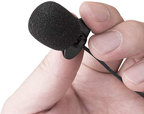 Akingdleo 2 Pack Lavalier Microphone for Voice Amplifiers Omnidirectional Mic