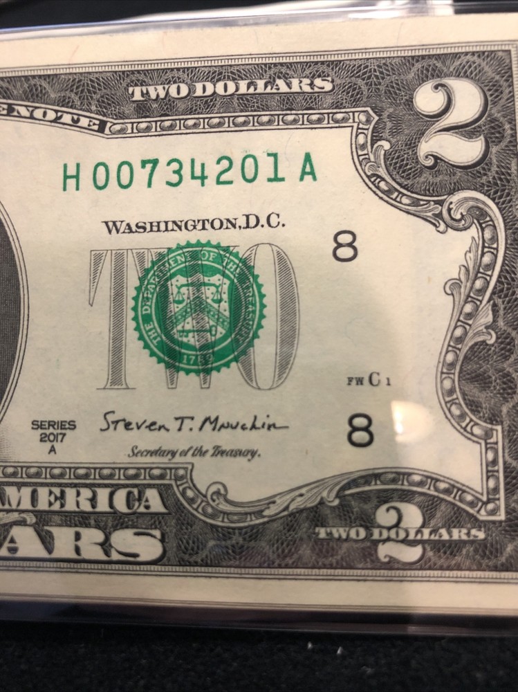 NEW 2017A $2 Dollar Bill Note (ST LOUIS “ H “  ) Uncirculated From A Pack