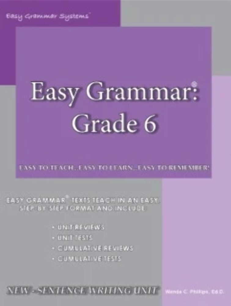 Easy Grammar: Grade 6 Teacher Edition