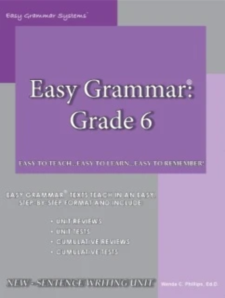 Easy Grammar: Grade 6 Teacher Edition