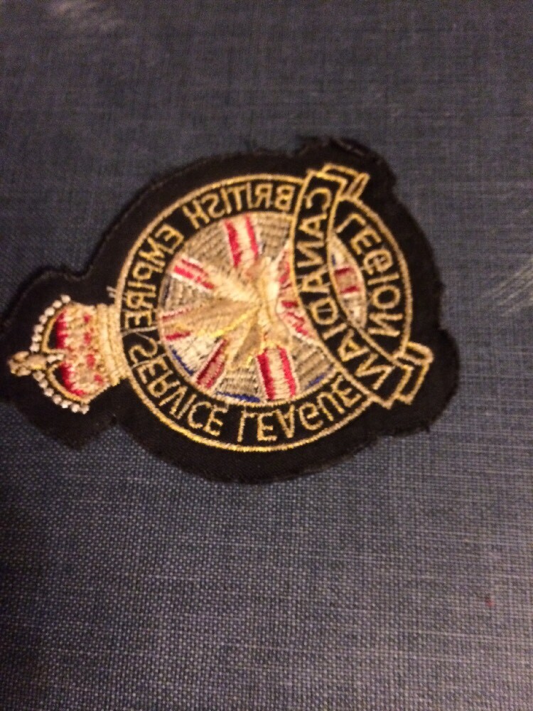 WWII CANADIAN LEGION uniform / FLIGHT JACKET PATCH WW2
