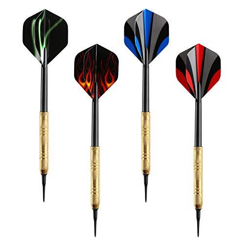 12Pc Darts Plastic Tip 14G Plastic Tipped Dart with 36 Extra 2BA Replacement Tip