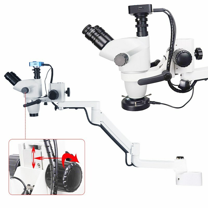 Dental Chair Unit Operating Microscope Endodontic Microscope + Camera Led Light