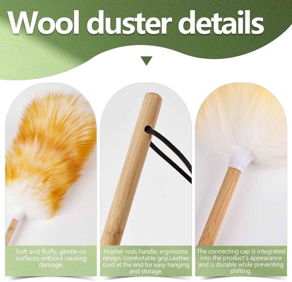 Extendable Lambswool Duster 26-64" Anti-Static Ceiling Fan & Wall Cleaner