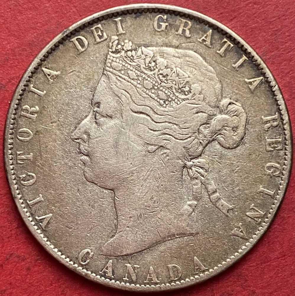 1870 Canada 50 Cents LCW - VF - Lot#7843