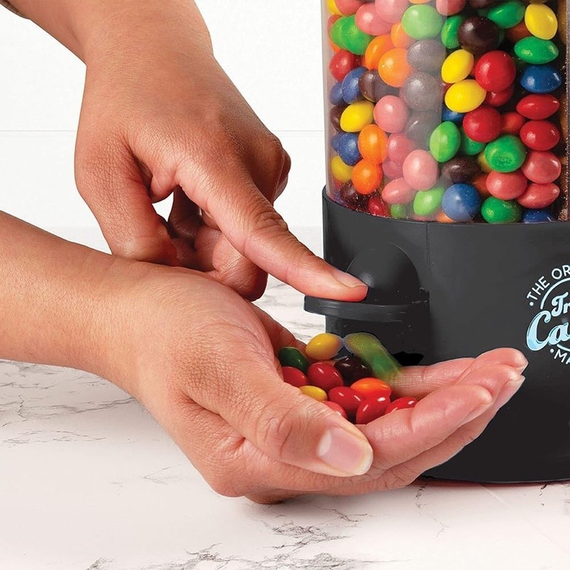 Three Compartment Snack Dispenser Easy Use 360 Degree Rotating Vending Machine