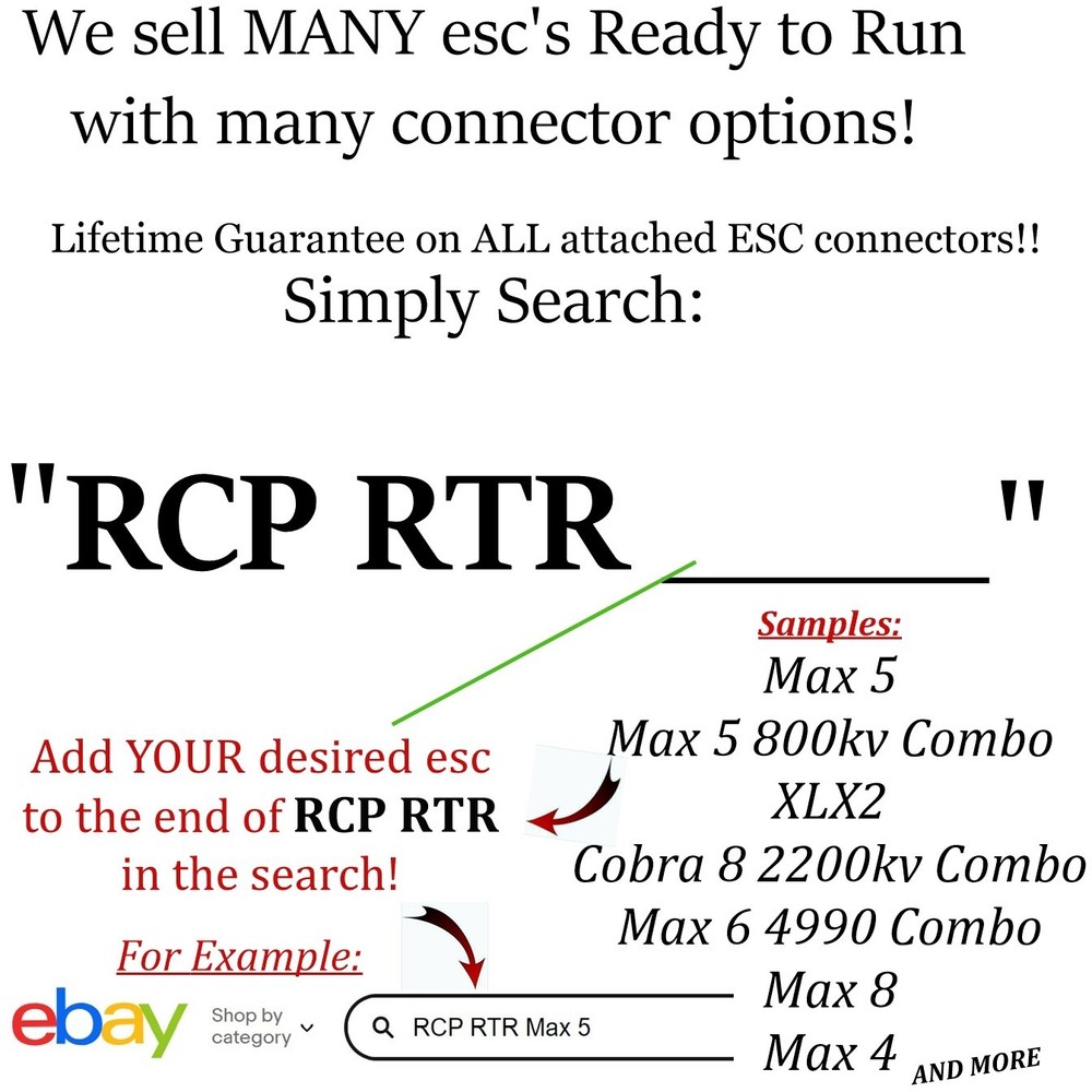 RCP Xtreme Cool Hobbywing Max 8 Ultimate Accessory Switch Plate System