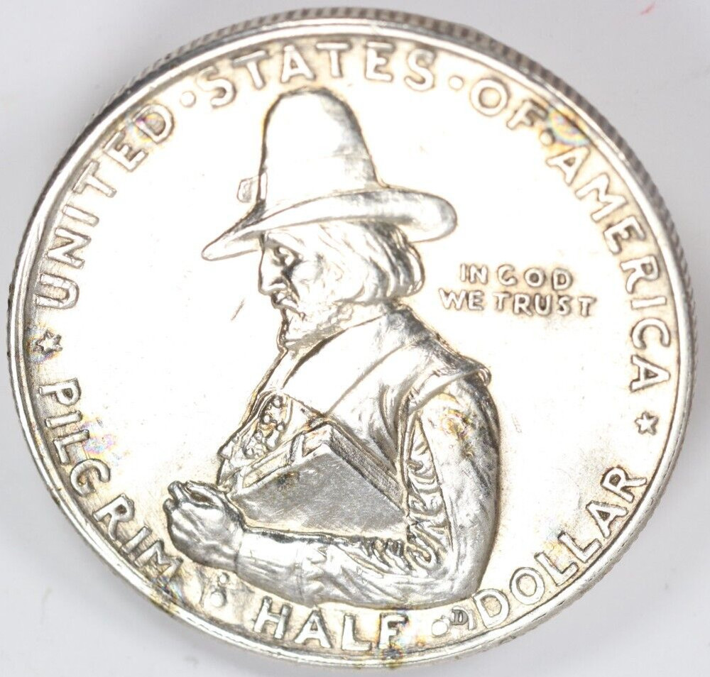 1920 Pilgrim Tercentenary Commemorative Half Dollar Coin 50c