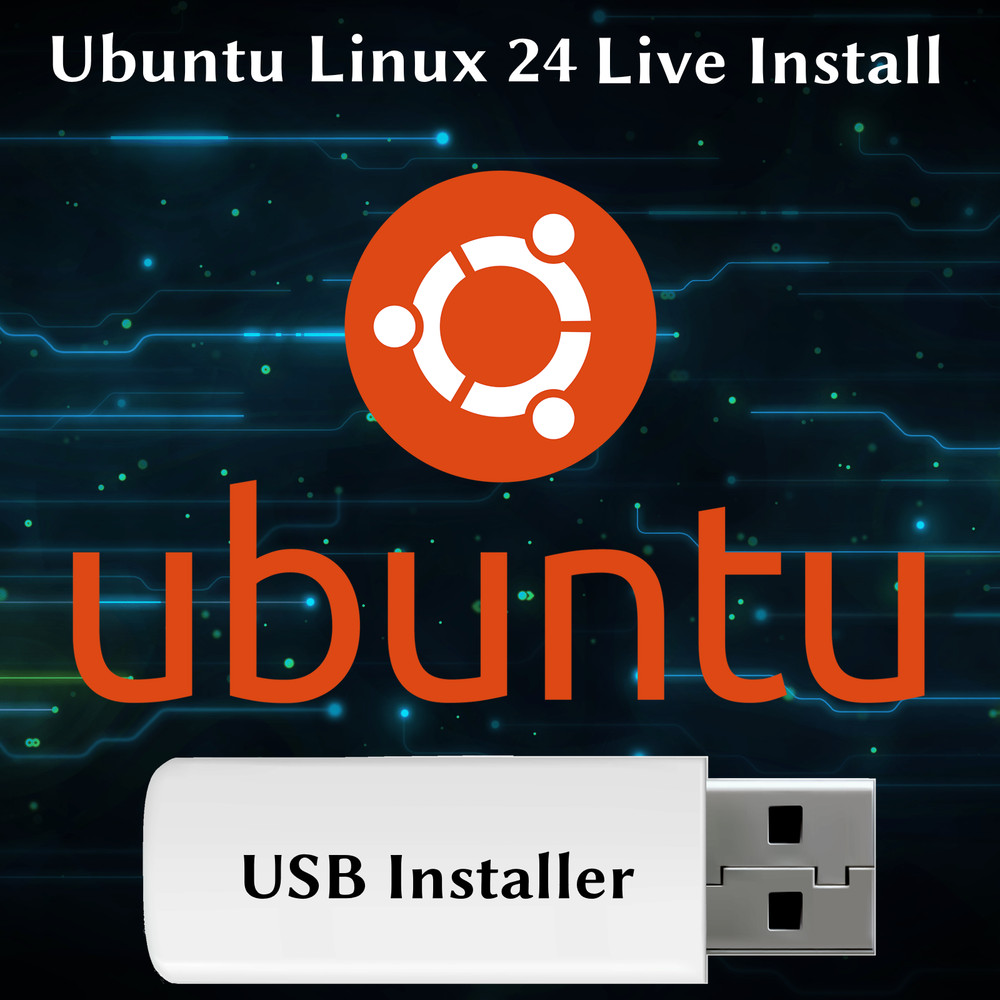 Ubuntu Linux 25 Operating System Distribution 64-Bit Bootable Install Live PC