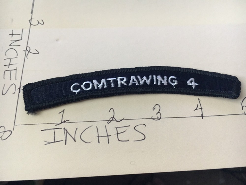 US NAVY SHOULDER STRIP TAB rocker PATCH 11/5/24 COMTRAWING 4