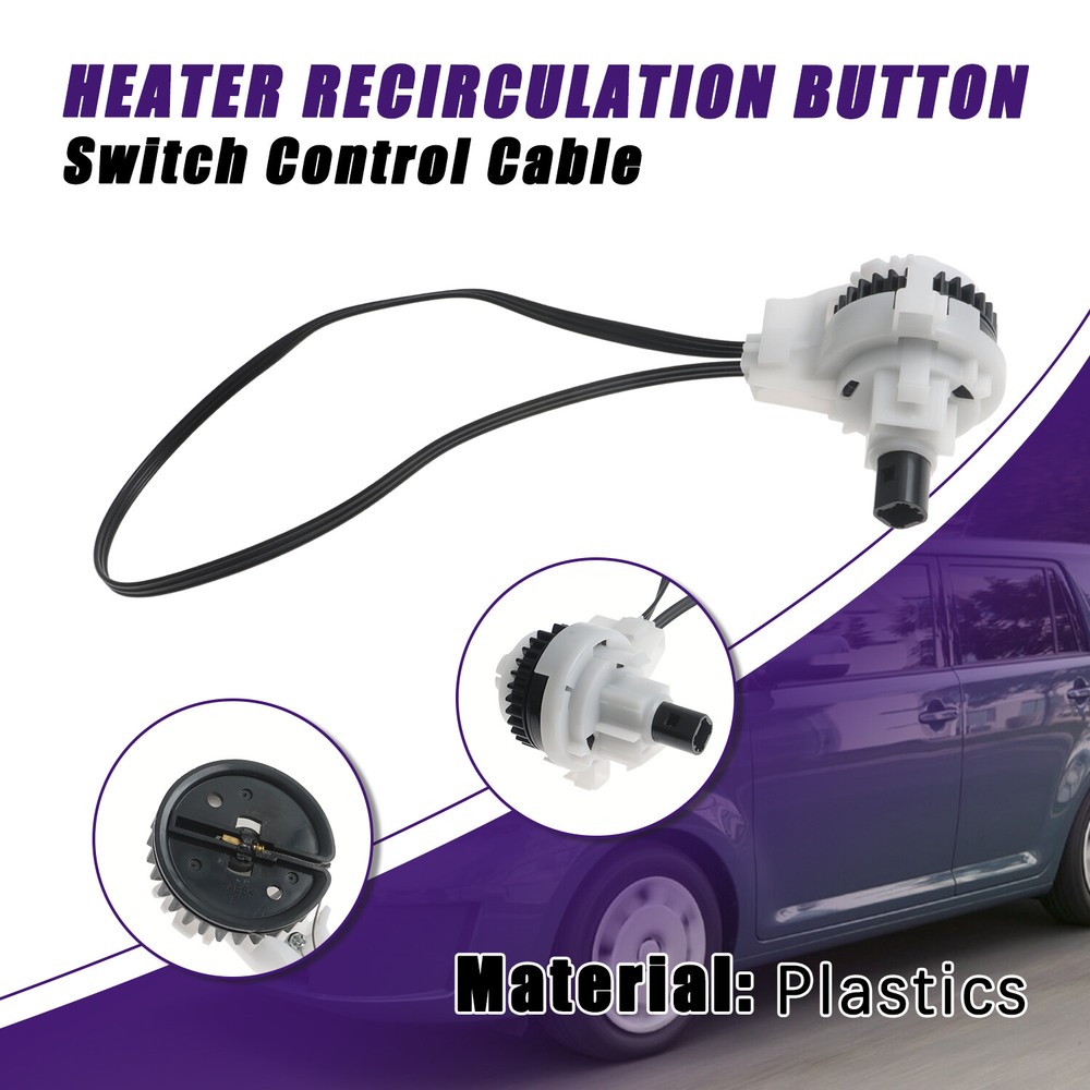 Recirculation Button Switch Control Cable A/C Heater for 2009-19 Toyota Corolla