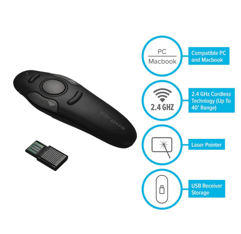 Targus Wireless USB Presenter with Laser Pointer - AMP16US
