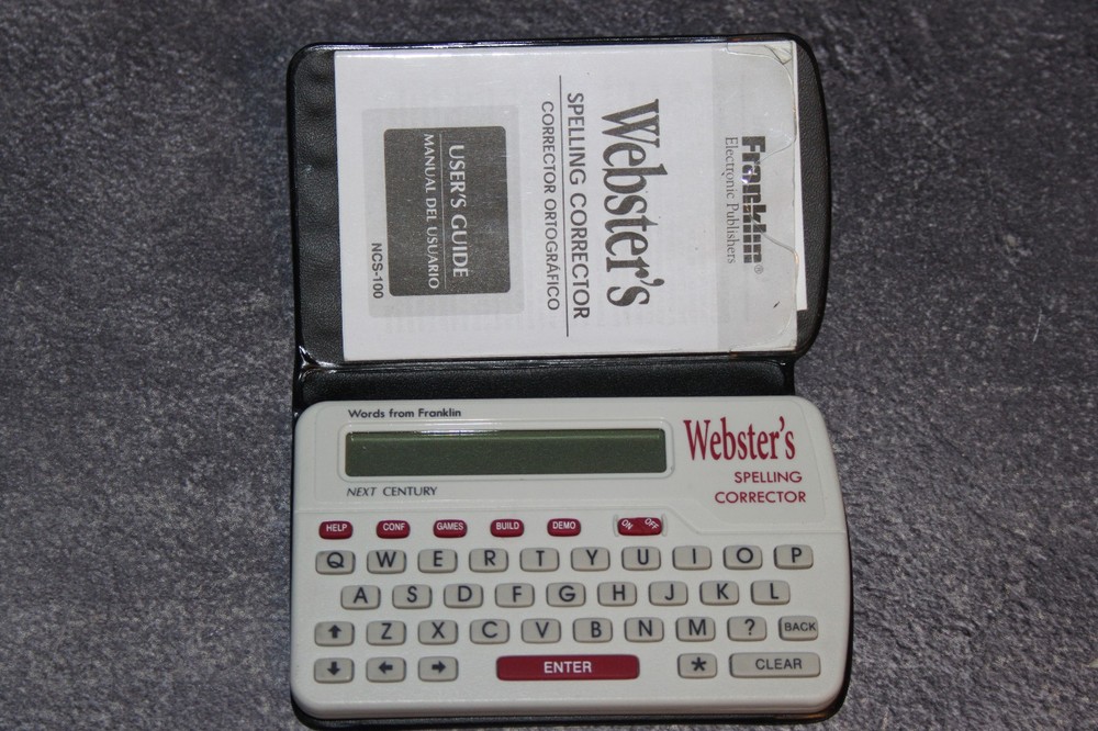 Franklin Webster's Spelling Corrector Model NCS-100 with case & Instructions